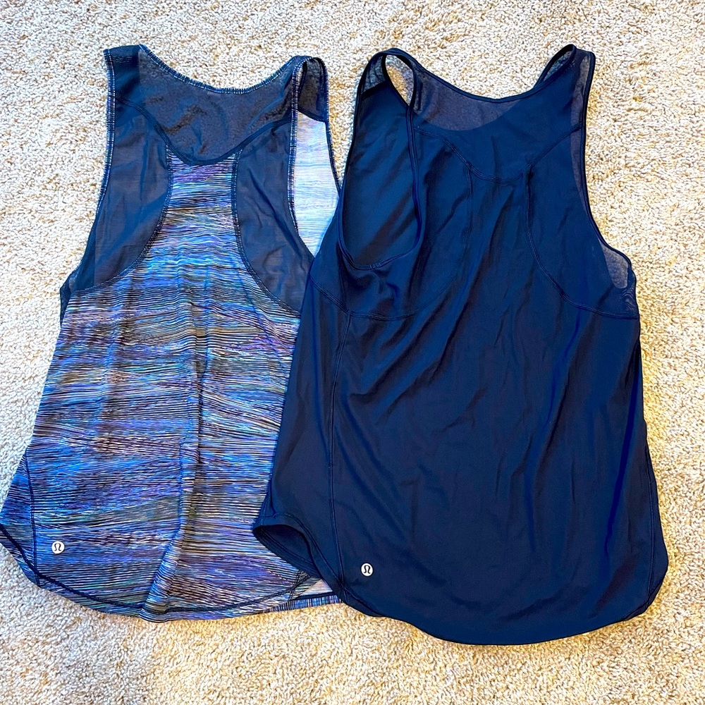 Lululemon Two Sculpt Tanks Size 8